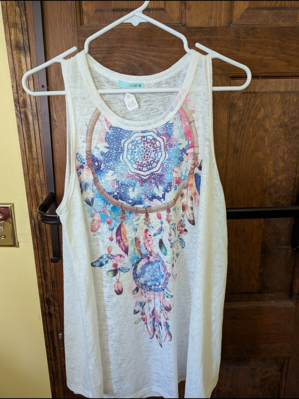 Boho Dreamcatcher Tank Top - White